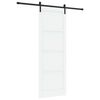 vidaXL Liukuovi 83 x 232 cm T&auml;ysi m&auml;nty Valkoinen ja musta
