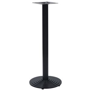 vidaXL Bistrop&ouml;yd&auml;n jalka musta &Oslash;43x107 cm valurauta