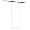 vidaXL Liukuovi ORKDAL Valkoinen 93 x 232 cm T&auml;ysi m&auml;nty ja lasi