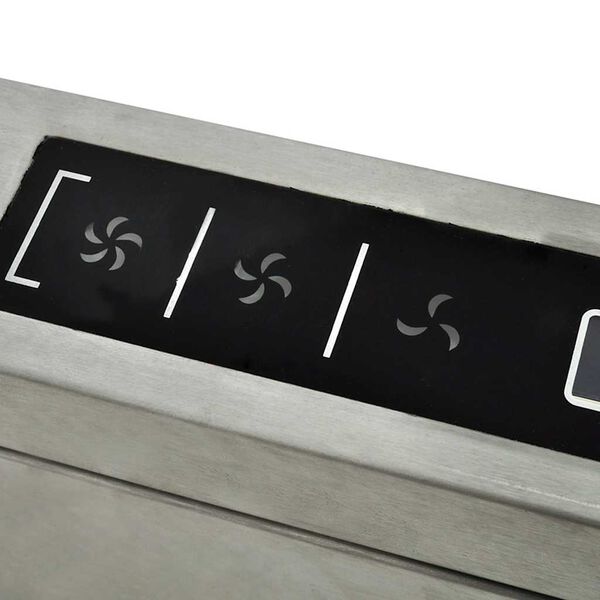 vidaXL Liesituuletin LCD-n&auml;yt&ouml;ll&auml; Saarekkeen p&auml;&auml;lle asennettava