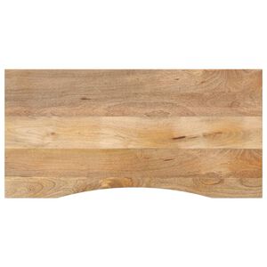 vidaXL P&ouml;yt&auml;levy kaarella 140x50x2,5 cm ovaali t&auml;ysi karkea mangopuu