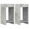 vidaXL Kasviteline 2 kpl Betoninharmaa 30 x 30 x 60 cm Tekninen puu