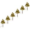 vidaXL Jouluiset kuusi polkuvalot 6 kpl l&auml;mmin valkoinen LED 45 cm PVC