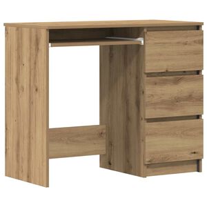 vidaXL Ty&ouml;p&ouml;yt&auml; artesaani tammi 90x45x76 cm tekninen puu
