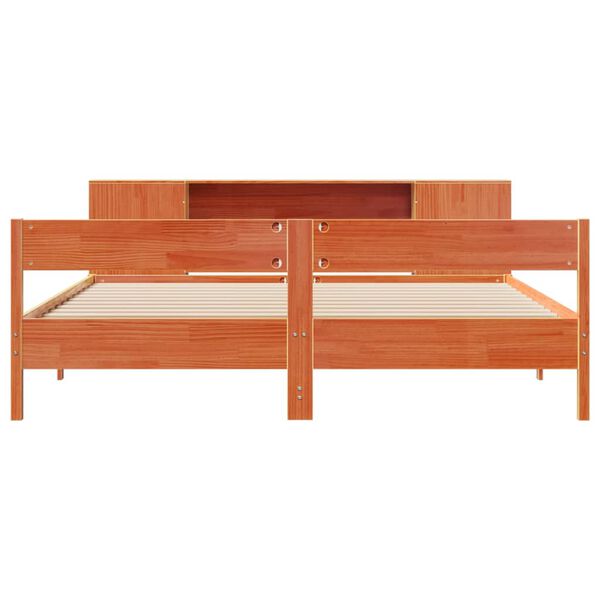 vidaXL S&auml;nky kirjahyllyll&auml; ei patjaa vahanrusk. 200x200 cm t&auml;ysi m&auml;nty