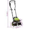 vidaXL Puutarhajyrsin 6 ter&auml;ll&auml; s&auml;hk&ouml;k&auml;ytt&ouml;inen 1500 W