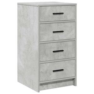 vidaXL Sivup&ouml;yt&auml; Betoninharmaa 40 x 41 x 75 cm Tekninen puu