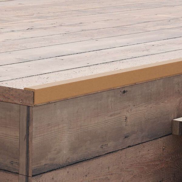 vidaXL Terassin reunuslauta WPC 170 cm tiikin v&auml;ri