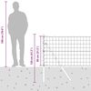 vidaXL Aita ja Tuki Hopea 0,8 x 25 m Ter&auml;s ja PVC