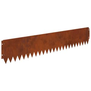 vidaXL Nurmireunus 20 kpl 103 x 20 cm Ter&auml;s Ruosteinen