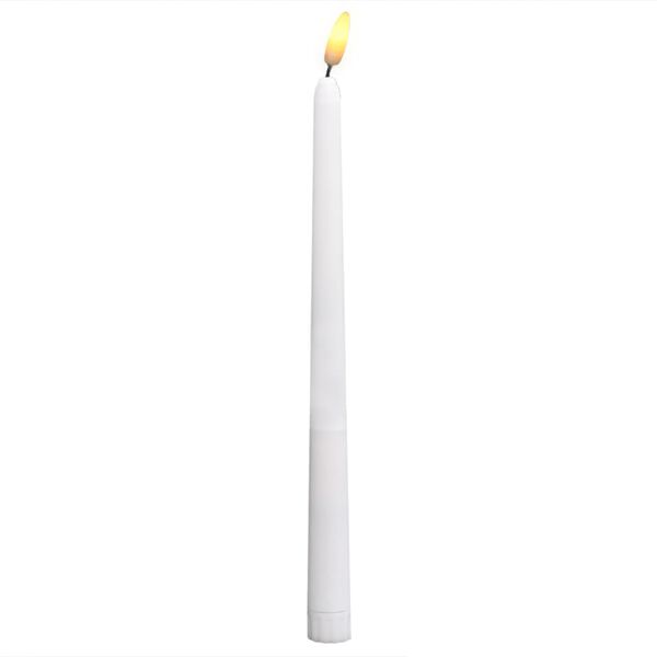 vidaXL Liekitt&ouml;m&auml;t LED kruunukynttil&auml;t 12 kpl l&auml;mmin valkoinen