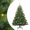 vidaXL Tekojoulukuusi 150 LED-valoilla Vihre&auml; 150 cm PE ja PVC