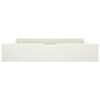 vidaXL S&auml;ngynrunko 2 vetolaatikolla valkoinen t&auml;ysi m&auml;nty 90x200 cm