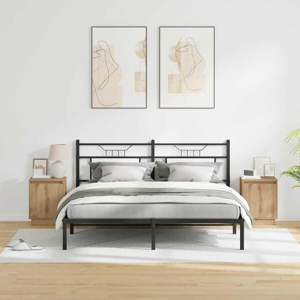 vidaXL Y&ouml;p&ouml;yt&auml;kaappi 2 pcs Artisan tammi 39 x 34,5 x 50 cm