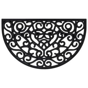 vidaXL Ovimatto puolipy&ouml;re&auml; 45x75 cm kumi