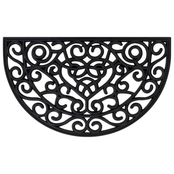 vidaXL Ovimatto puolipy&ouml;re&auml; 45x75 cm kumi