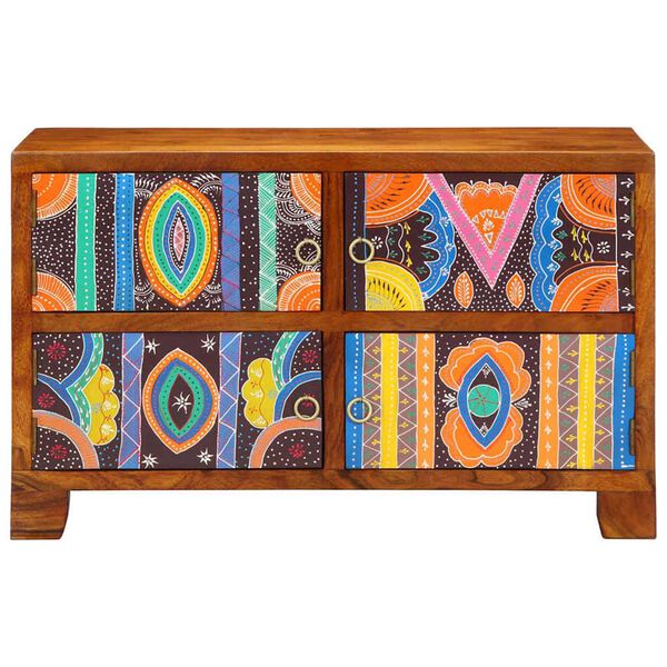 vidaXL Kenkäkaappi ovella Ruskea 90 x 35 x 55 cm Täysi Akaasiapuu