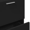 vidaXL Allaskaappi musta 40x37x59 cm tekninen puu