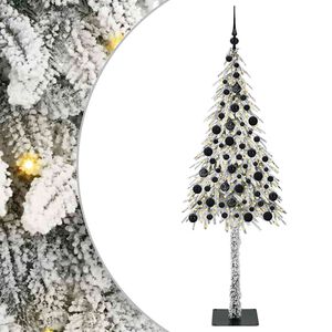 vidaXL Joulukuusi 300 LED-valoilla Valkoinen 180 cm PE ja Ter&auml;s