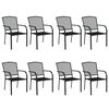 vidaXL 9-osainen Ulkoruokailuryhm&auml; antrasiitti ter&auml;s
