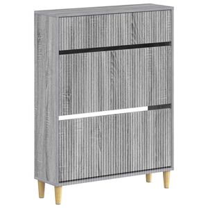 vidaXL Kenk&auml;kaappi ARNHEM 78 x 24 x 103 cm Tekninen puu Harmaa Sonoma