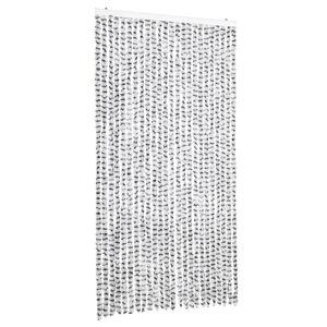 vidaXL Hy&ouml;nteisverho vaalean- ja tummanharmaa 100x200 cm chenille