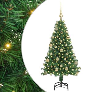 vidaXL Tekojoulukuusi Vihre&auml; 120 cm PVC:t&auml; ja Ter&auml;st&auml; ja Muovia