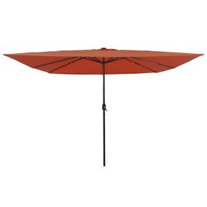 vidaXL Puutarhavarjo Terrakotta 295 x 295 x 245 cm Polyesteri ja ter&auml;s