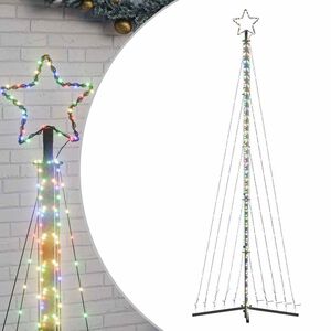 vidaXL LED joulukuusi 495 v&auml;rik&auml;st&auml; LED-valoa 300,5 cm