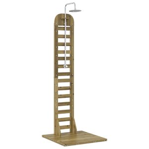 vidaXL Ulko-suihku 223 cm Impr&auml;gn&ouml;ity m&auml;nty ja ruostumaton ter&auml;s