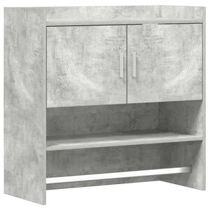vidaXL Sein&auml;hylly Sein&auml;kiinnitett&auml;v&auml; Betoninharmaa 80 x 36 x 80 cm