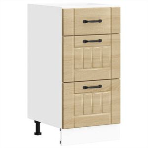 vidaXL Keitti&ouml;n pohjakaappi Lucca sonoma tammi suunniteltu puu