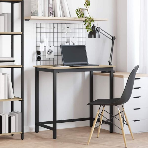 vidaXL P&ouml;yt&auml; Sonoman tammi 100 x 50 x 76,5 cm Kehitetty puu ja ter&auml;s