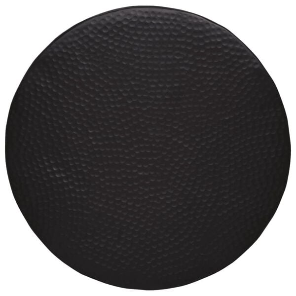 vidaXL Sohvap&ouml;yt&auml; vasaroitu pinta alumiini &Oslash; 50x30 cm musta