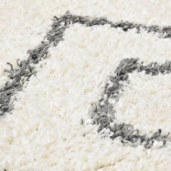 vidaXL Matto berberi p&ouml;rr&ouml;inen PP beige ja harmaa 80x150 cm