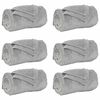 vidaXL Heittop&auml;&auml;llys 6 kpl Harmaa 5FT King Size 4.68 kg Fleese