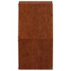 vidaXL Kukkalaatikot 2 kpl ruoste Corten ter&auml;s 46x10x40 cm