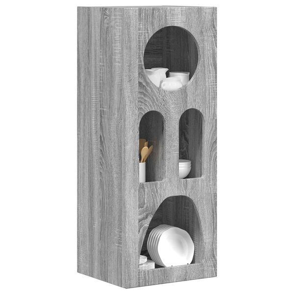 vidaXL Sivup&ouml;yt&auml; Harmaa Sonoma 40 x 35 x 100.5 cm Tekninen puu