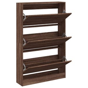 vidaXL Kenk&auml;kaappi ruskea tammi 80x21x125,5 cm tekninen puu