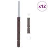 vidaXL Vaijeri-hyllypidikkeet 12 pcs Beige &Oslash;14 x 210 mm Ter&auml;s