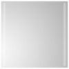 vidaXL LED kylpyhuonemirror L&auml;pin&auml;kyv&auml; 60 x 60 cm karkaistu lasi