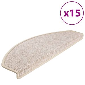 vidaXL Porrasmatot 15 kpl 65x24x4 cm harmaanruskea puolipy&ouml;re&auml; suuri