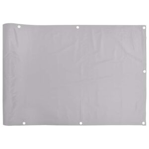 vidaXL Parvekkeen yksityisyyssuoja harmaa 500x90 cm PVC
