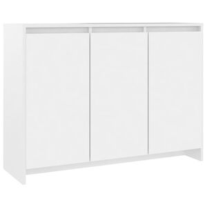 vidaXL Senkki valkoinen 102x33x75 cm tekninen puu