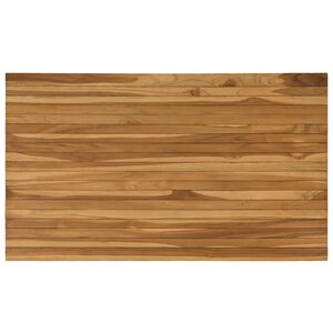 vidaXL P&ouml;yt&auml;levy 120 x 70 x 3,5 cm Suorakaide Tiikkipuu Luonnollinen