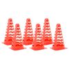 vidaXL Jalkapallokartiot 6 kpl pinottavat oranssi 13x13x22,5 cm