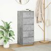 vidaXL Senkki laatikoilla betoninharmaa 37,5x35x99 cm tekninen puu