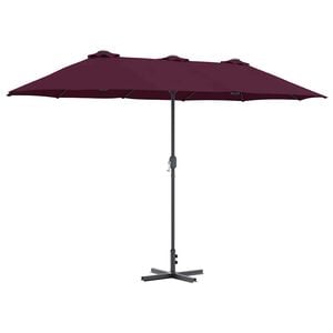 vidaXL Puutarhavarjo Bordeaux punainen 370 x 197 x 239 cm