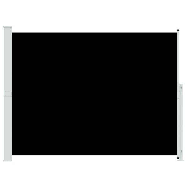 vidaXL Sis&auml;&auml;nvedett&auml;v&auml; terassin sivumarkiisi 220x300 cm musta