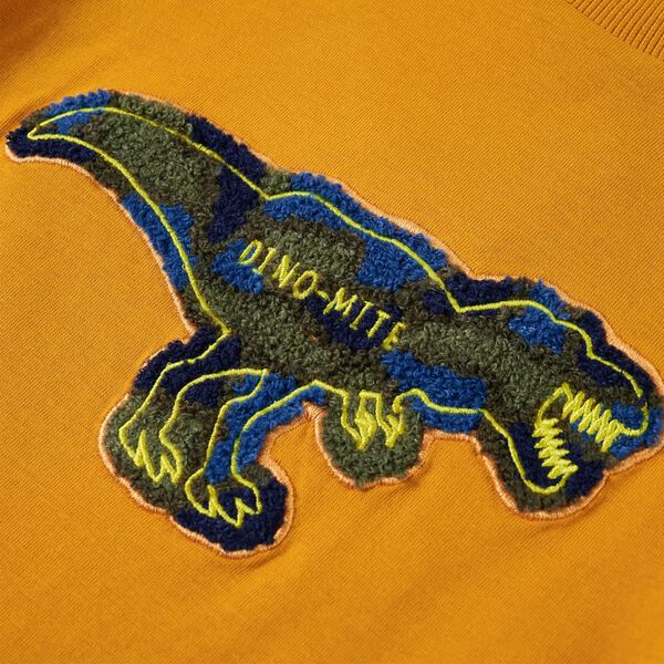 Lasten pitk&auml;hihainen T-paita okra 116